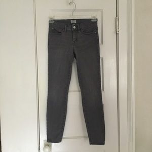 JCrew Gray 8” Toothpick Jeans